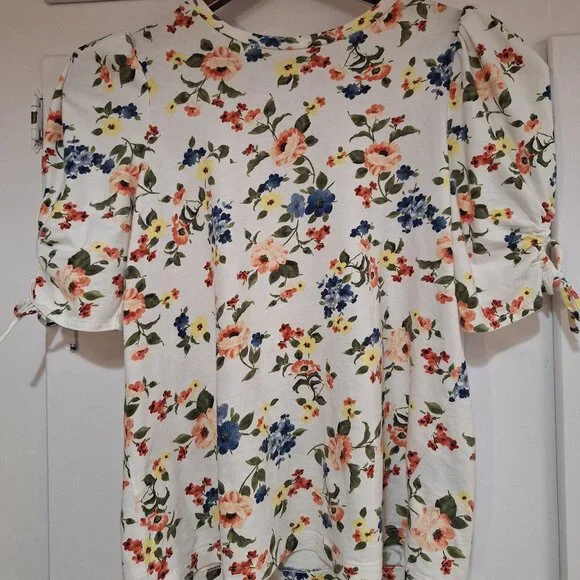 White Floral Blouse - Picture 5 of 8